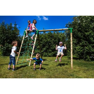 Hörby Bruk Træ Gyngestativ Active m/klatrenet