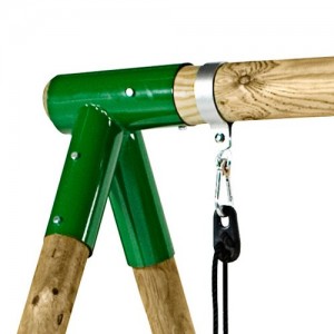 Gyngestativ Basic i træ (Hörby Bruk) - 2 gynger