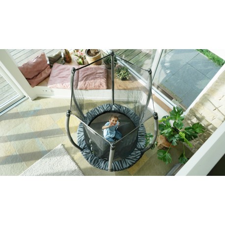 EXIT Tiggy Junior trampolin ø 140 cm (sort/grå)