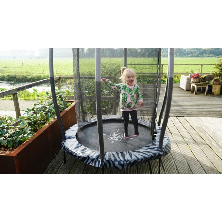 EXIT Tiggy Junior trampolin ø 140 cm (sort/grå)