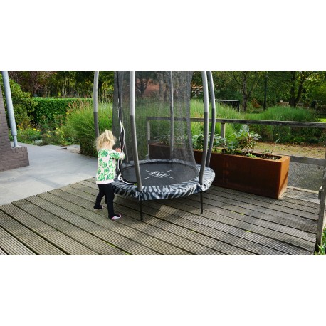 EXIT Tiggy Junior trampolin ø 140 cm (sort/grå)