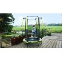 EXIT Tiggy Junior trampolin ø 140 cm (sort/grøn)