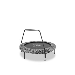 EXIT Tiggy Junior trampolin med barre ø 140 cm (sort/grå)