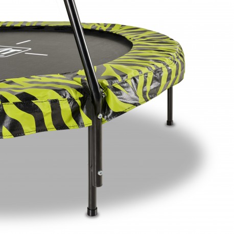 EXIT Tiggy Junior trampolin med barre ø 140 cm (sort/grøn)