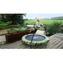 EXIT Tiggy Junior trampolin med barre ø 140 cm (sort/grøn)