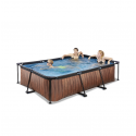 EXIT Wood pool 300x200x65cm med filterpumpe