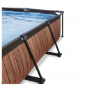 EXIT Wood pool 300x200x65cm med filterpumpe