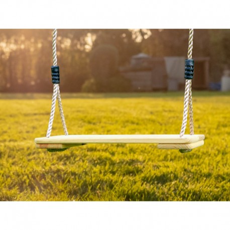 Axi dobbeltgynge af træ - brun/hvid