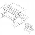 Dave sand & vand Picnic bord Dave sand & vand Picnic bord