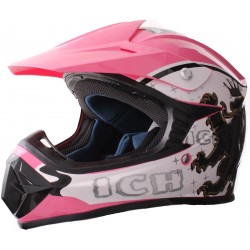 Crosserhjelm til børn - Pink 2