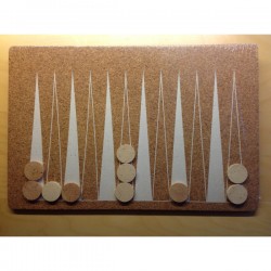 Dækservietter med backgammon