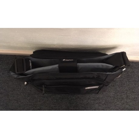 Computer/skole skuldertaske - sort