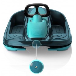 Nimbus Bobslæde med Rat - Titan Blue 2