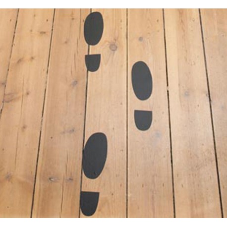 Fodspor af sko - STICKERS DELUXE