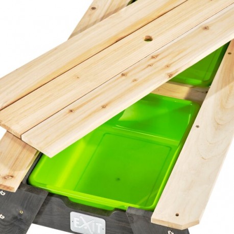 EXIT Aksent sand & vand bord med parasol og haveredskaber