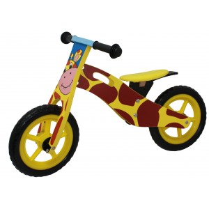 Løbecykel af træ - Giraf