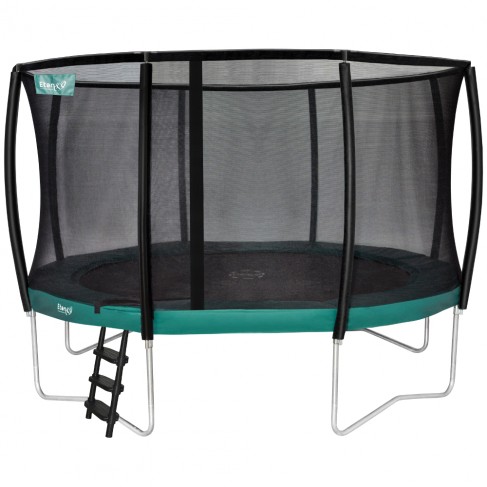 Etan Premium Deluxe rund trampolin med sikkerhedsnet - grøn