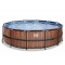 EXIT Wood pool ø4,5m med sandfilterpumpe og stige