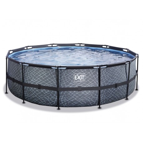 EXIT Wood pool ø4,5m med filterpumpe