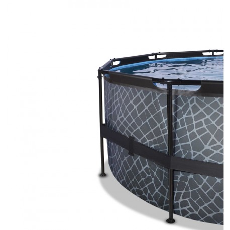 EXIT Wood pool ø4,5m med filterpumpe