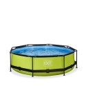 Lime Ø300x76cm. pool med filterpumpe - Grøn - EXIT