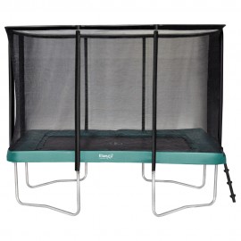 Etan Premium firkantet trampolin med sikkerhedsnet - grøn