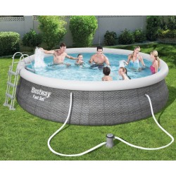 Bestway Fast Set Pool Rattan Sæt 457 x 107 cm