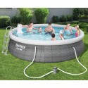 Bestway Fast Set Pool Rattan Sæt 457 x 107 cm Bestway Fast Set Pool Rattan Sæt 457 x 107 cm