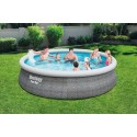 Bestway Fast Set Pool Rattan Sæt 457 x 107 cm Bestway Fast Set Pool Rattan Sæt 457 x 107 cm