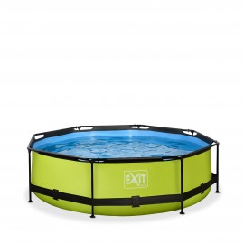 EXIT Lime pool Ø360x76cm. med filterpumpe