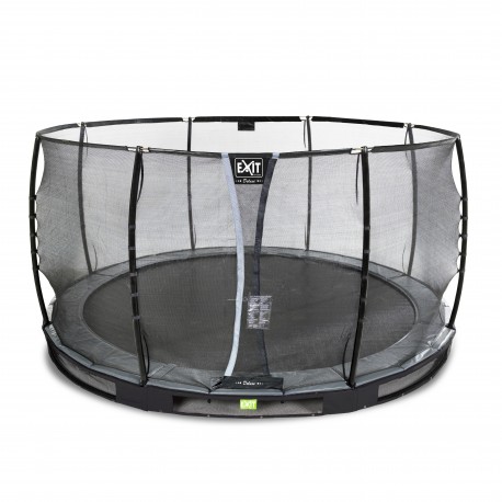 EXIT Elegant Premium nedgravet trampolin ø366cm med Deluxe sikkerhedsnet - sort