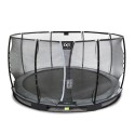 EXIT Elegant Premium nedgravet trampolin ø366cm med Deluxe sikkerhedsnet - sort EXIT Elegant Premium nedgravet trampolin ø366cm med Deluxe sikkerhedsnet - sort