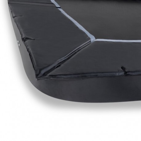 EXIT Dynamic trampolin i jordniveau 244x427cm med Freezone sikkerhedsfliser