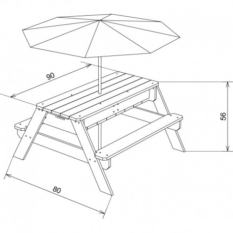 Nick Sand & vand picnicbord (AXI) - Limited Edition