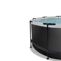 EXIT Black Leather pool ø360x122cm med sandfilterpumpe - sort EXIT Black Leather pool ø360x122cm med sandfilterpumpe - sort
