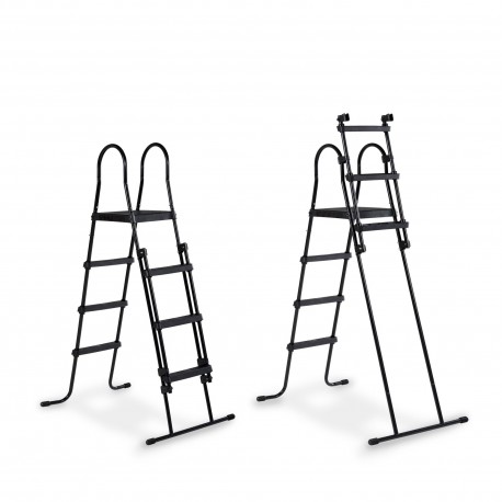 Stone pool ø360x122cm med dome og sandfilterpumpe - grå - EXIT