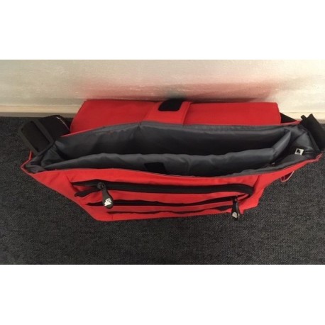 Computer/skole skuldertaske - rød