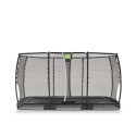 EXIT Allure Premium nedgravet firkantet trampolin - sort