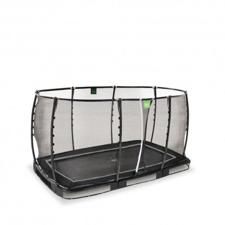 EXIT Allure Premium nedgravet firkantet trampolin - sort