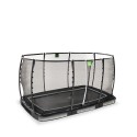 EXIT Allure Premium nedgravet firkantet trampolin - sort