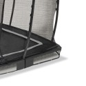EXIT Allure Premium nedgravet firkantet trampolin - sort