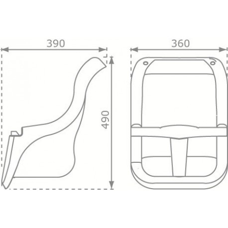 KBT babygyngesæde, antracitgrå
