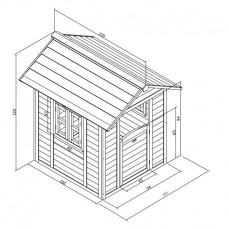 Sunny Lodge legehus - Scandinavian Red