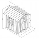 Sunny Lodge legehus - Scandinavian Red Sunny Lodge legehus - Scandinavian Red