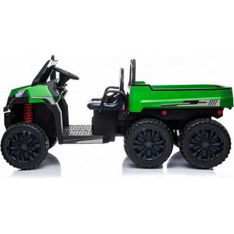 Farmer elbil med 4 kraftige motorer og tiplad