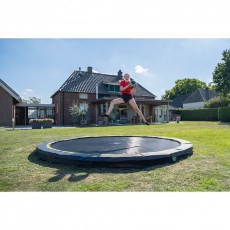 Silhouette Sport - rund nedgravnings trampolin (EXIT) - Sort