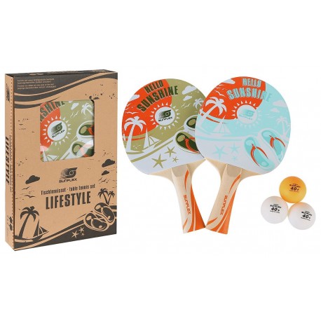 Bordtennisbat sæt 'strand-liv', 2 pak