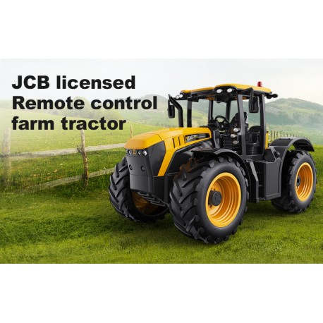 Stor JCB fjernstyret traktor med lys og lyd