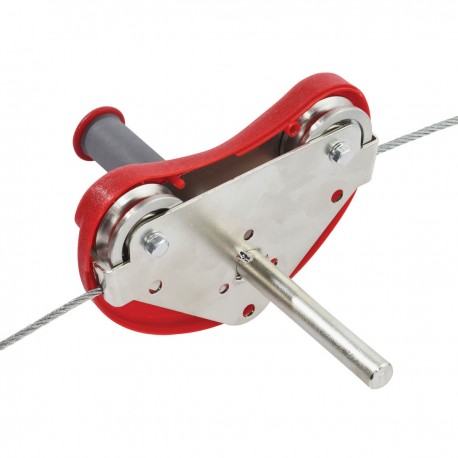 Svævebane Rød - 30 meter kabel - Zip Wire Para