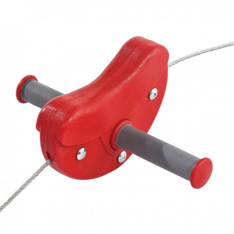 Svævebane Rød - 30 meter kabel - Zip Wire Para